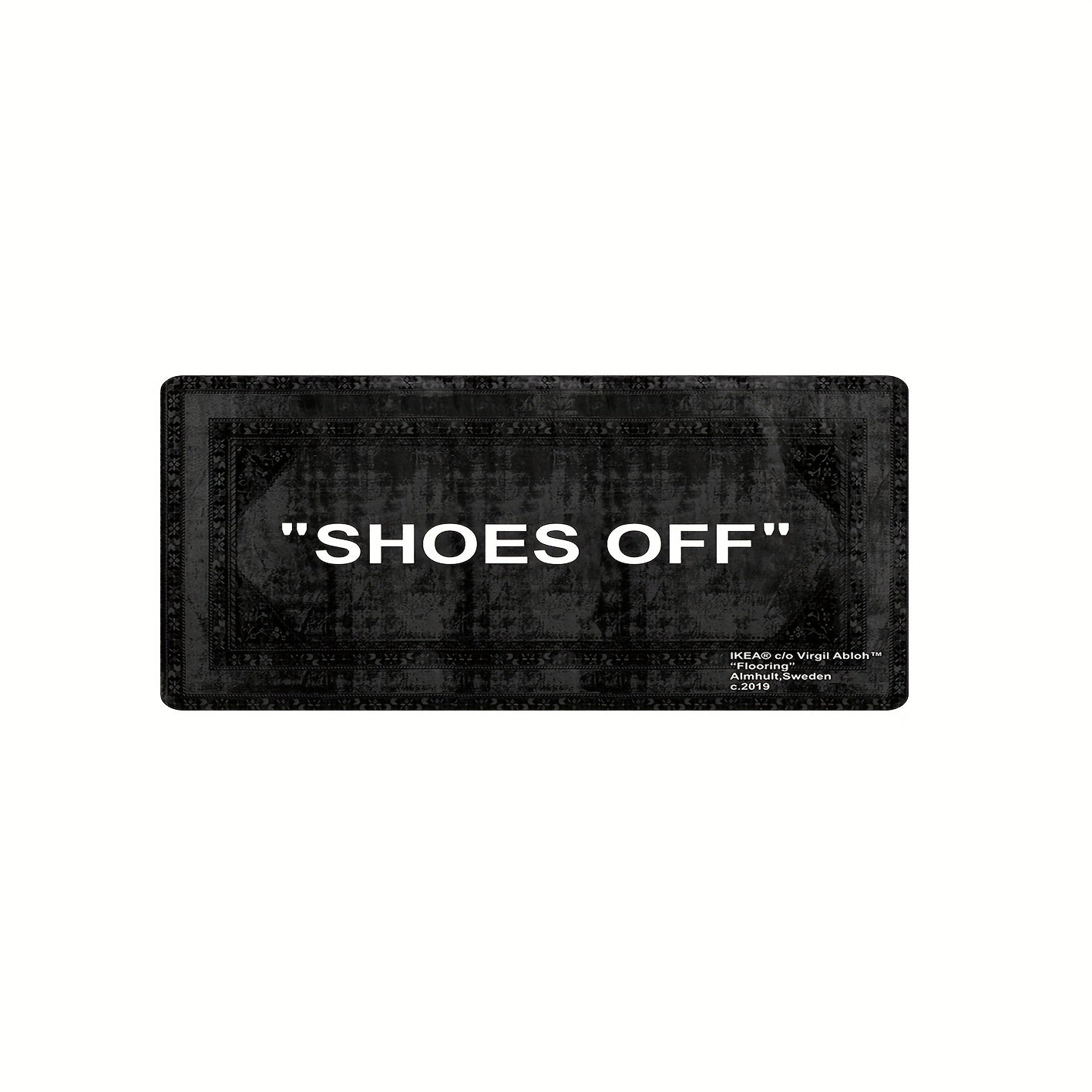 "SHOES OFF" RUG