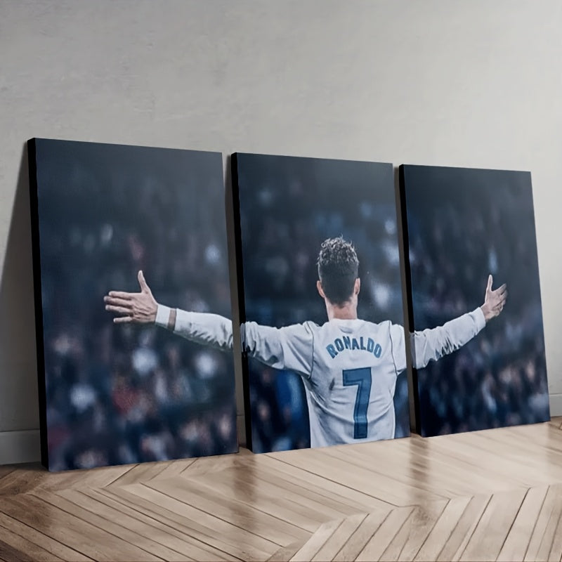CRISTIANO RONALDO 3 PIECES CANVAS PRINT