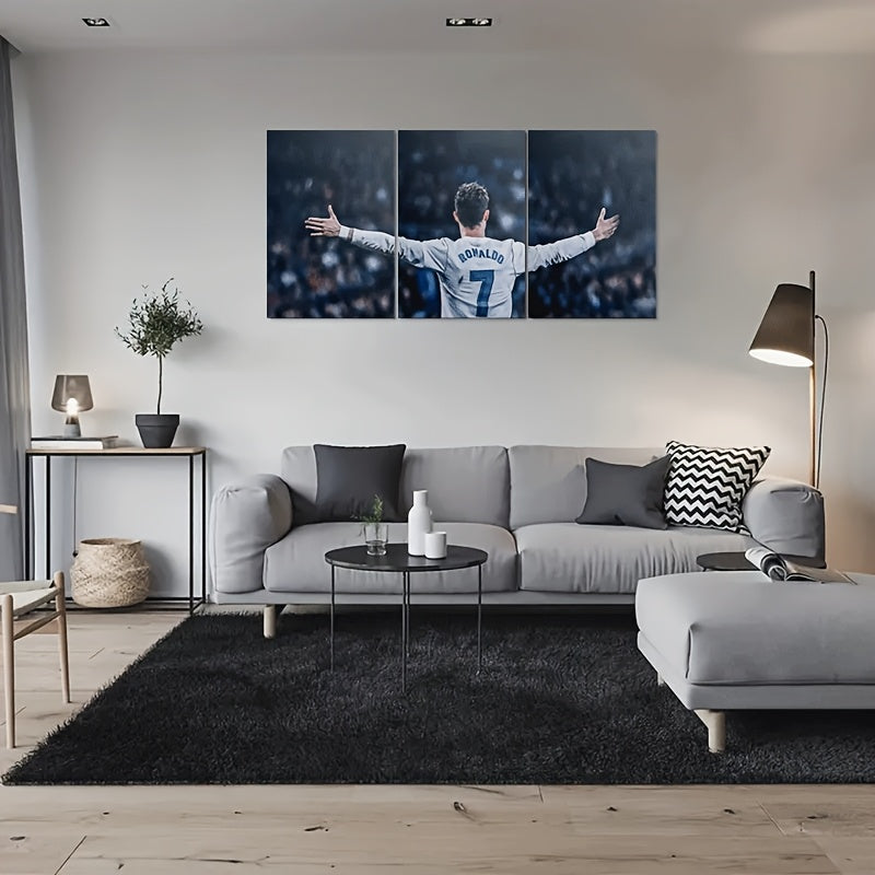 CRISTIANO RONALDO 3 PIECES CANVAS PRINT