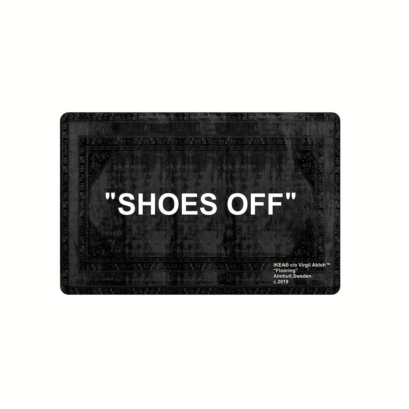 "SHOES OFF" RUG