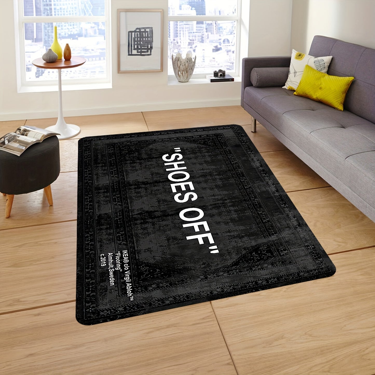 "SHOES OFF" RUG