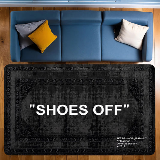 "SHOES OFF" RUG