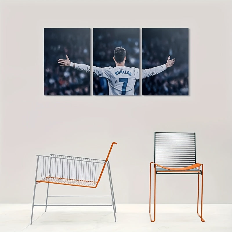 CRISTIANO RONALDO 3 PIECES CANVAS PRINT