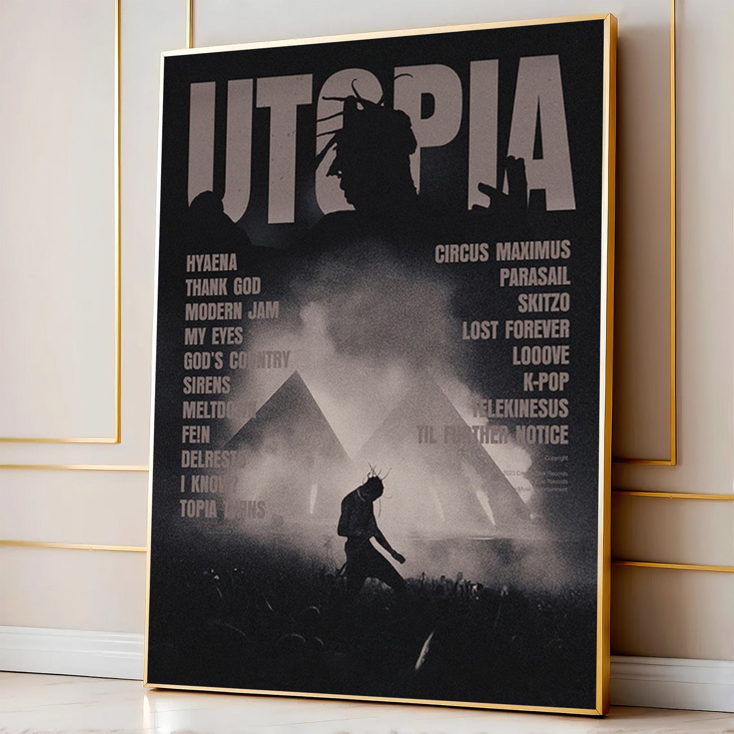 TRAVIS SCOTT UTOPIA POSTER PRINT