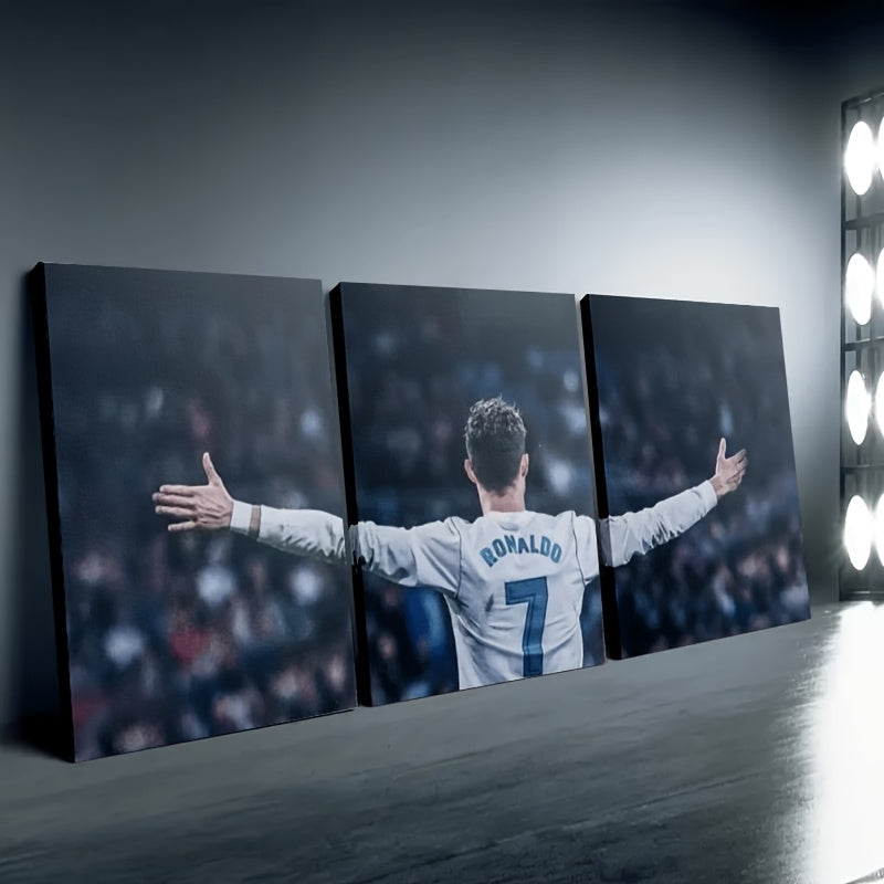 CRISTIANO RONALDO 3 PIECES CANVAS PRINT
