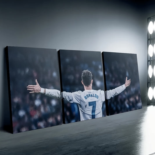 CRISTIANO RONALDO 3 PIECES CANVAS PRINT